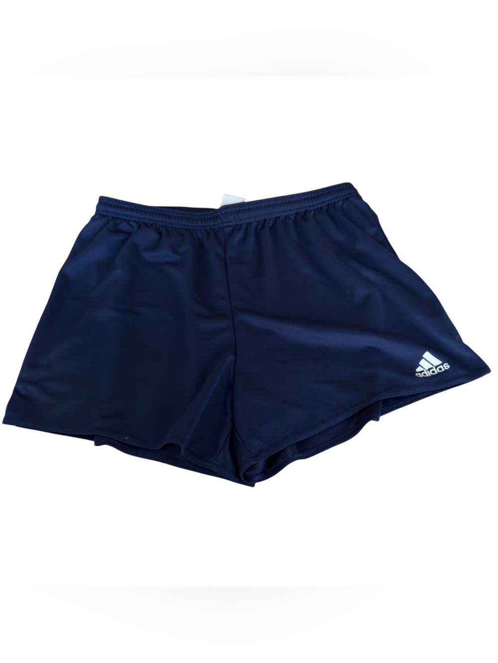 adidas Navy Blue Running Shorts with White Logo (005)